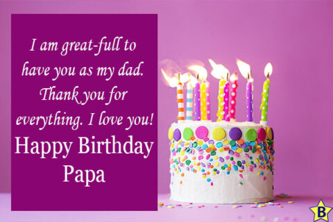 happy birthday wishes papa cake | Birthday Star