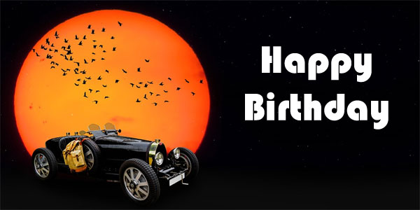 happy birthday car images banner