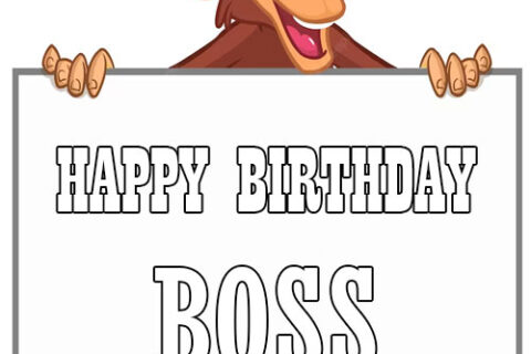 happy birthday boss meme monkey