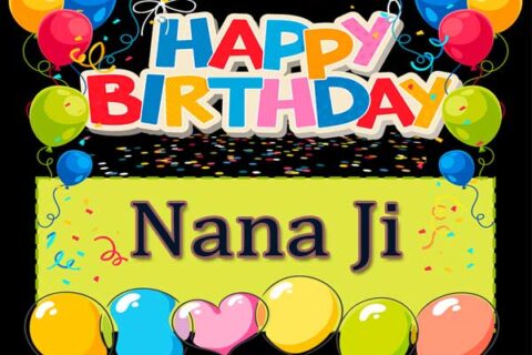 happy birthday nanaji balloons