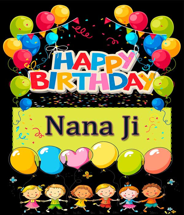 happy birthday nanaji balloons