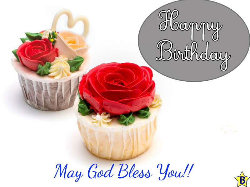 happy birthday rose cake wishes image