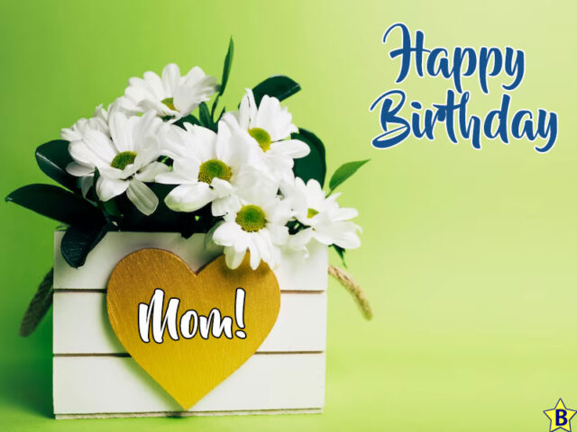 Happy Birthday Mom Flowers Heart Images Birthday Star 