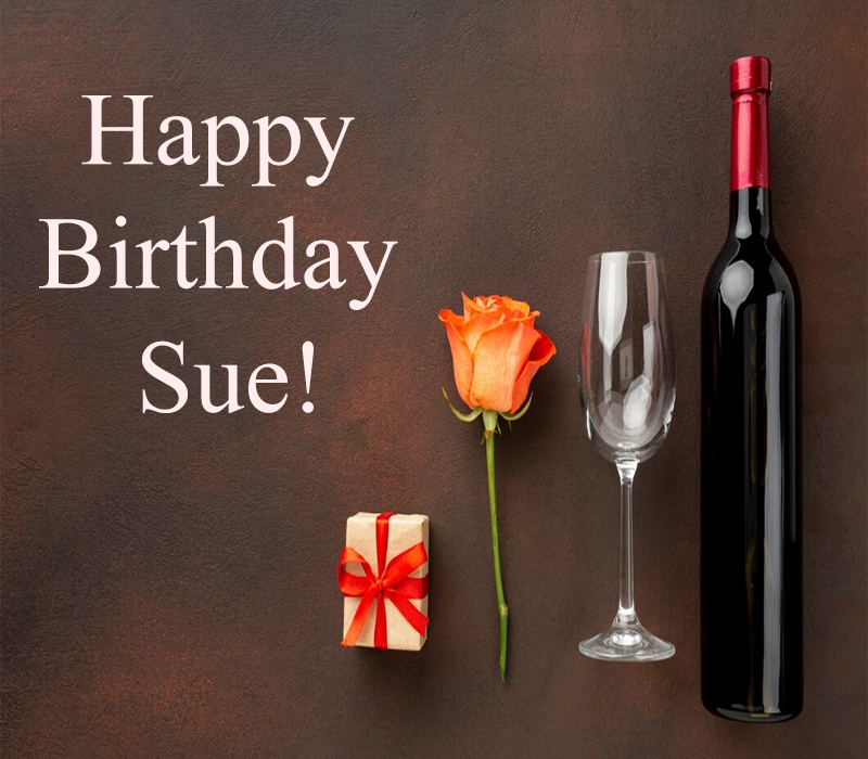 happy birthday sue wine images